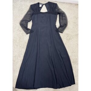 VTG Brioche Women's Witchy Whimsigoth Vampire Bride Dress Sheer Sleeves Size 7/8